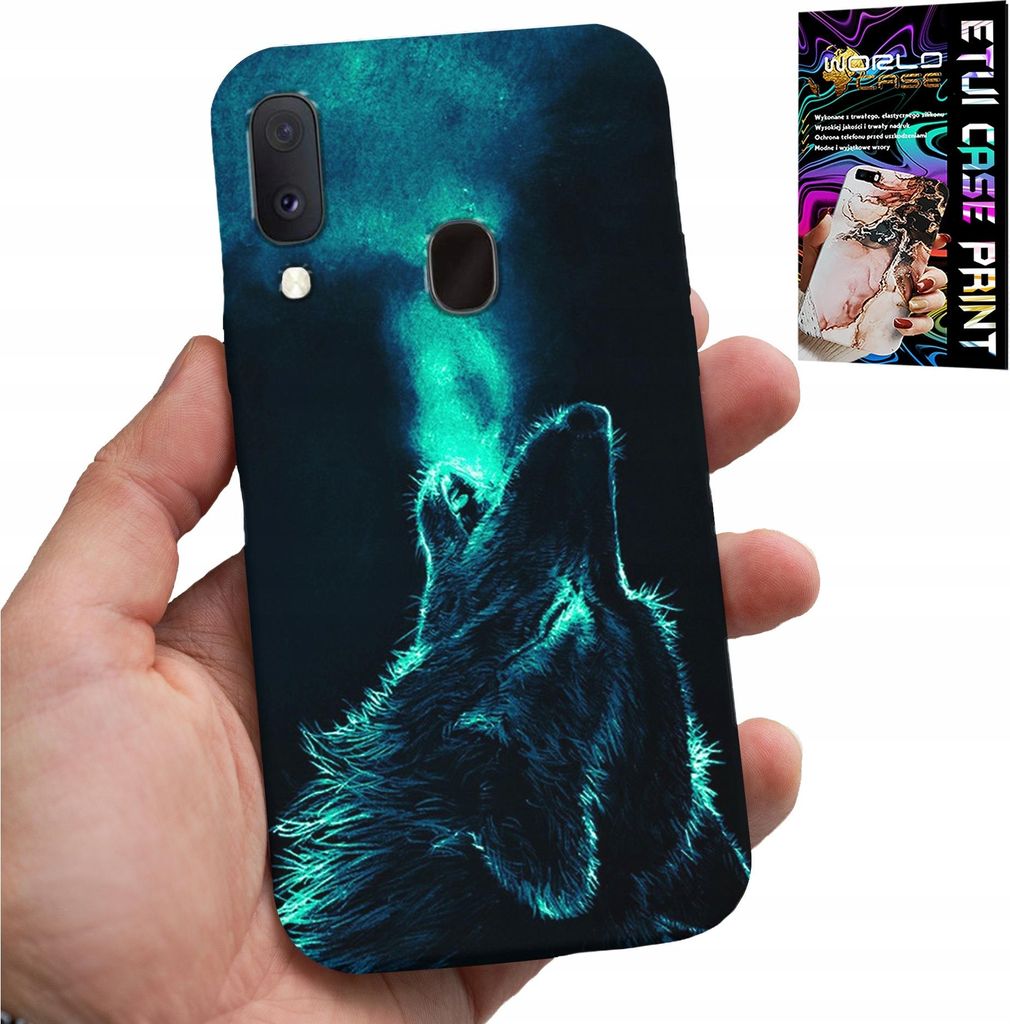 Hülle Für Samsung Galaxy A40 - Wolf Wolfsrudel Super Muster Hülle