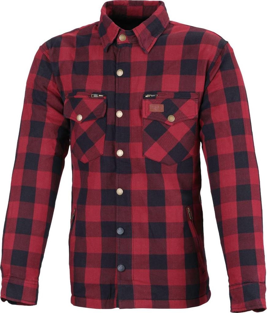Büse M11 Karo-Baumwolle Hemd rot 6XL