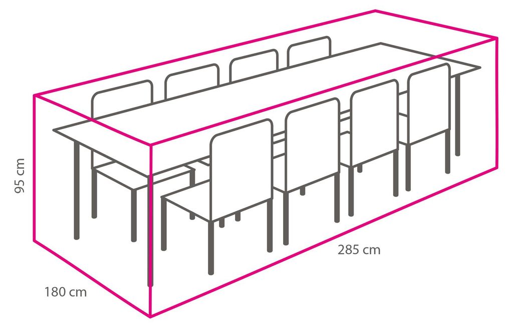 Gartenmöbel-set Schutzhülle 285x180x95 cm Produktbild 