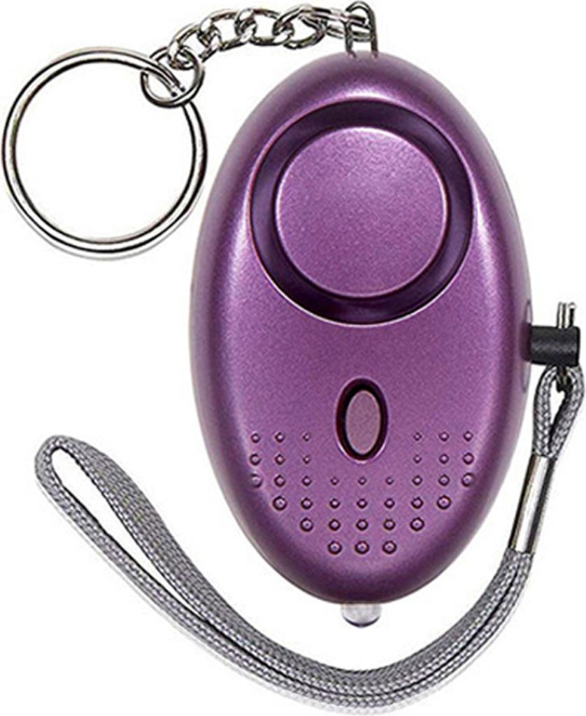 Sicherheitsalarm mini tragbare Selbstverteidigung 130 dB lauter Sound SOS Notalarm für Frauen-Lila