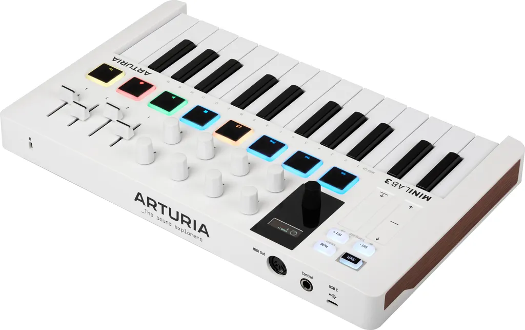Clavier MIDI USB Arturia MiniLab 3 Blanc 25 Notes pour MAO et Studio - 3