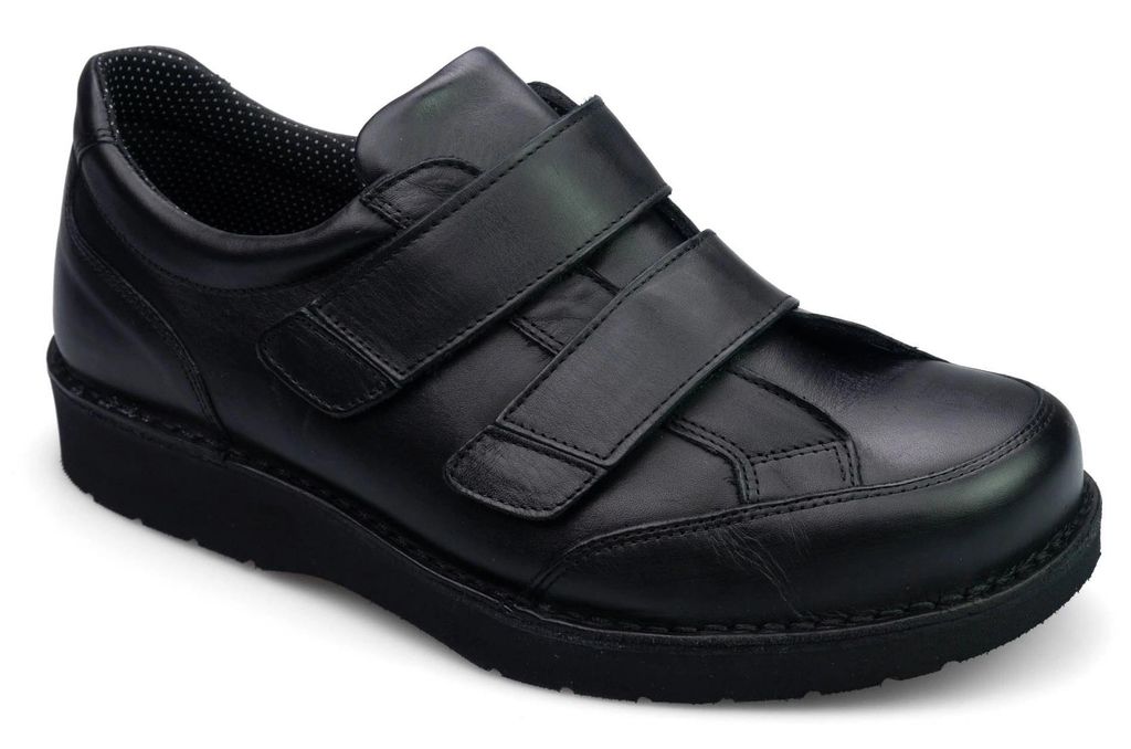 Nursing Care GENTLE A D30A11 Diabetikerschuh für Herren, schwarz, Größe 1: 45