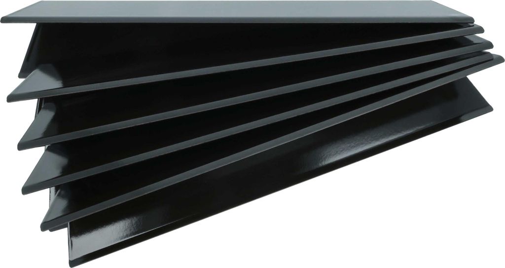 vhbw 5x Aromaschienen Ersatz für Weber 7636 für Gasgrill, Grill - porzellanemaillierter Stahl, 39 cm Länge