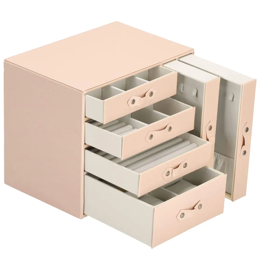 Grand Coffret à Bijoux Multi-rangements 26 cm - Tiroirs et Compartiments