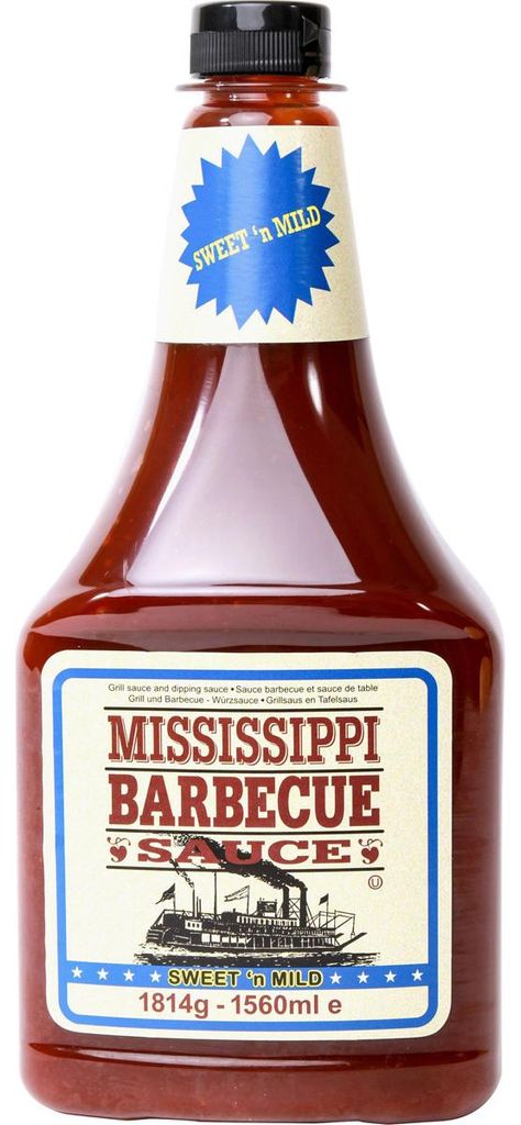 Sos barbecue Mississippi słodki łagodny lekko słodki 1814ml Zdjęcie produktu 