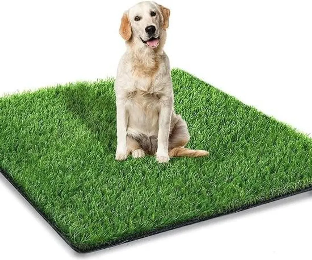 Erba artificiale Tim per cani - interno/esterno - educazione al vasino - patio - decorazione del prato - 80 x 130 cm - 1 pezzo