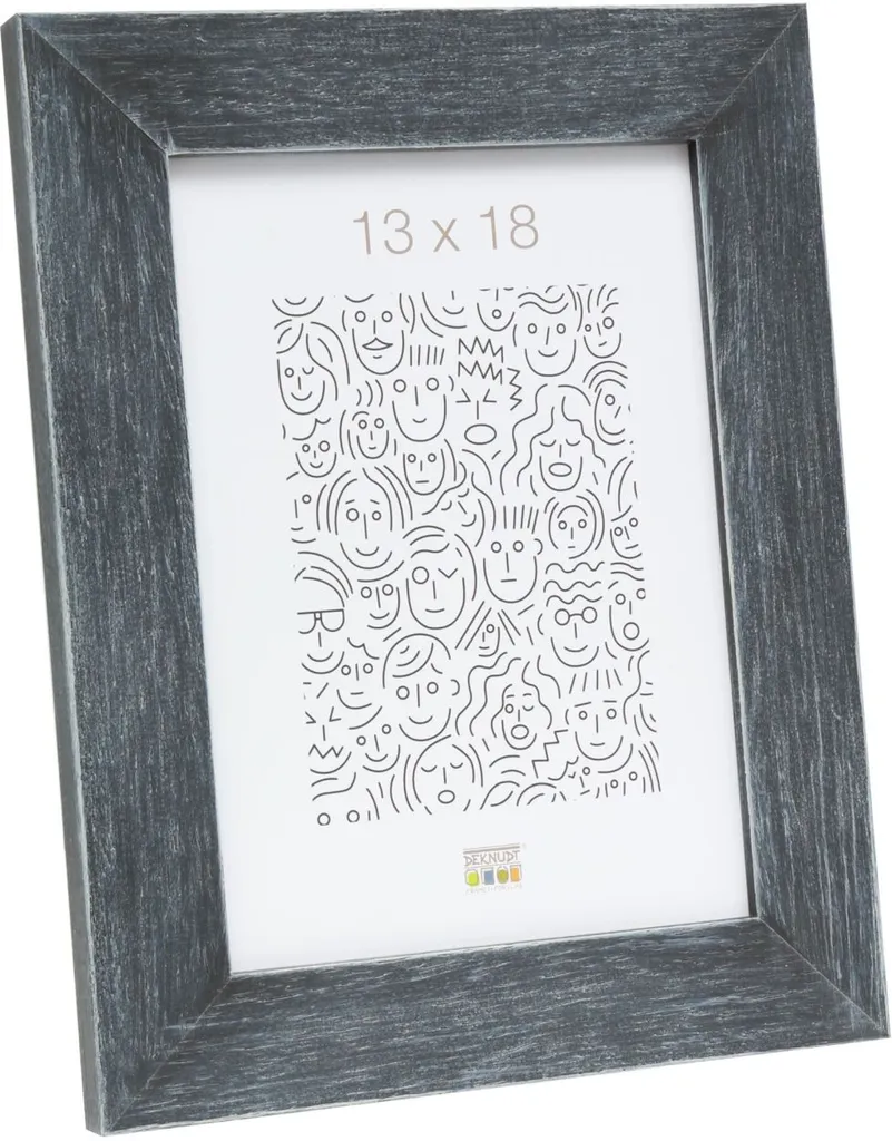 Cadre photo 13x18 cm gris foncé en bois pour vos souvenirs de famille