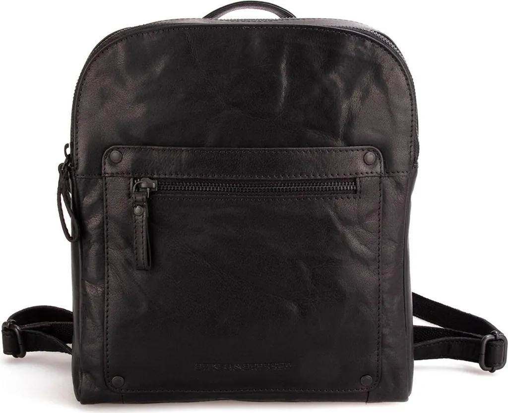 Zaino Bronco Spikes & Sparrow Pelle Nera - Zaino Porta Laptop 13" Tempo Libero