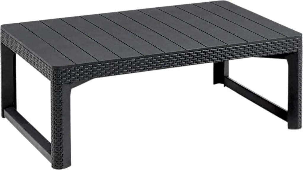 Table de jardin modulable Allibert Lyon 2 en 1 gris graphite - 10
