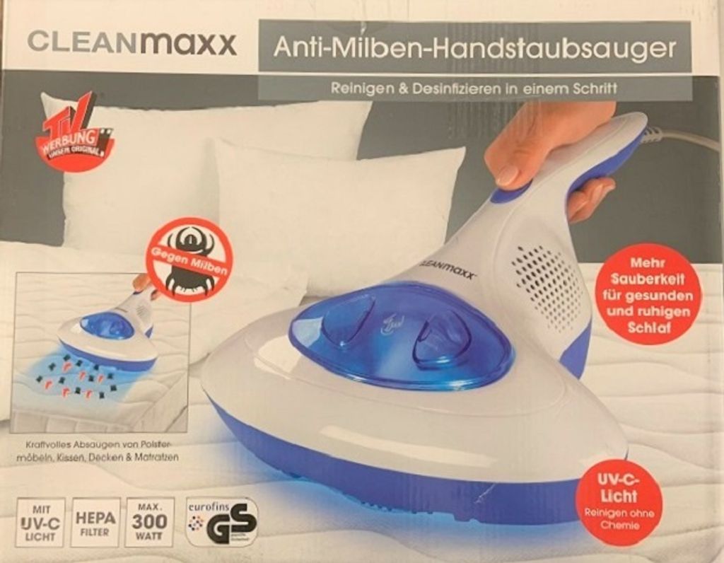 CLEANmaxx Milben-Handstaubsauger Antimilben-Sauger mit Produktbild 14