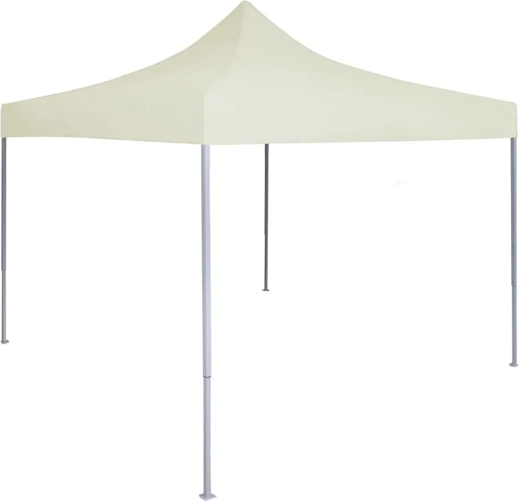 Gazebo 2x2 Pieghevole Acciaio Crema | Tenda Feste Professionale
