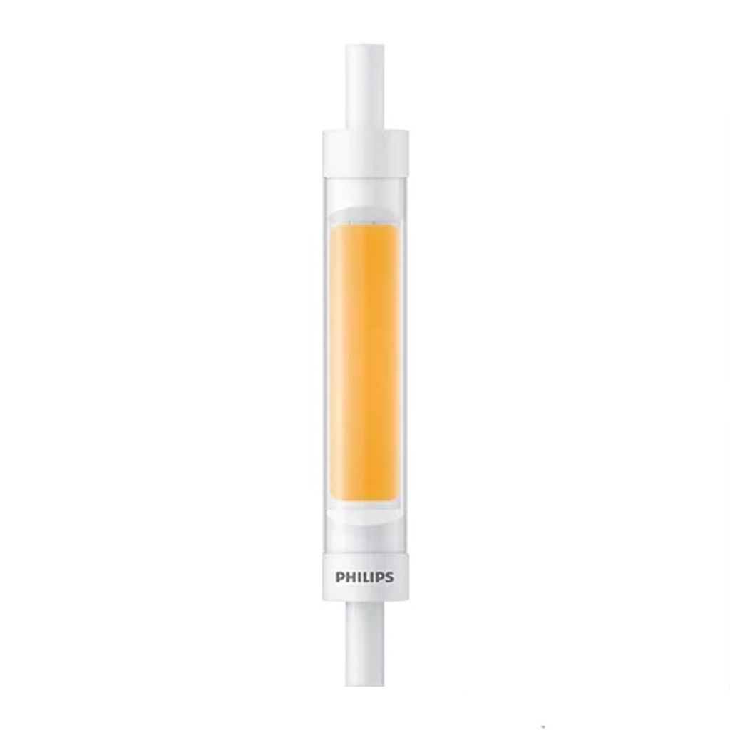A single Philips LED light bulb on a white background.