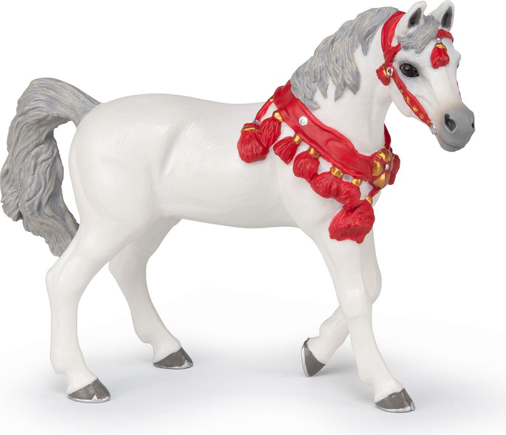 papo Pabo 51568 Weißes Araber Pferd im Paradeuniform