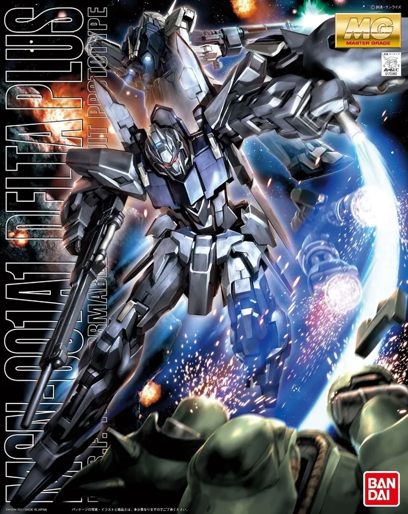 Modèle MG 1/100 Delta Plus MSN-001A1 Transformable avec Finitions