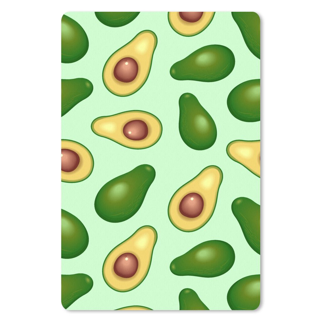 MuchoWow® Mauspad Mousepad Avocado - Muster - Grün 40x60 cm Produktbild 
