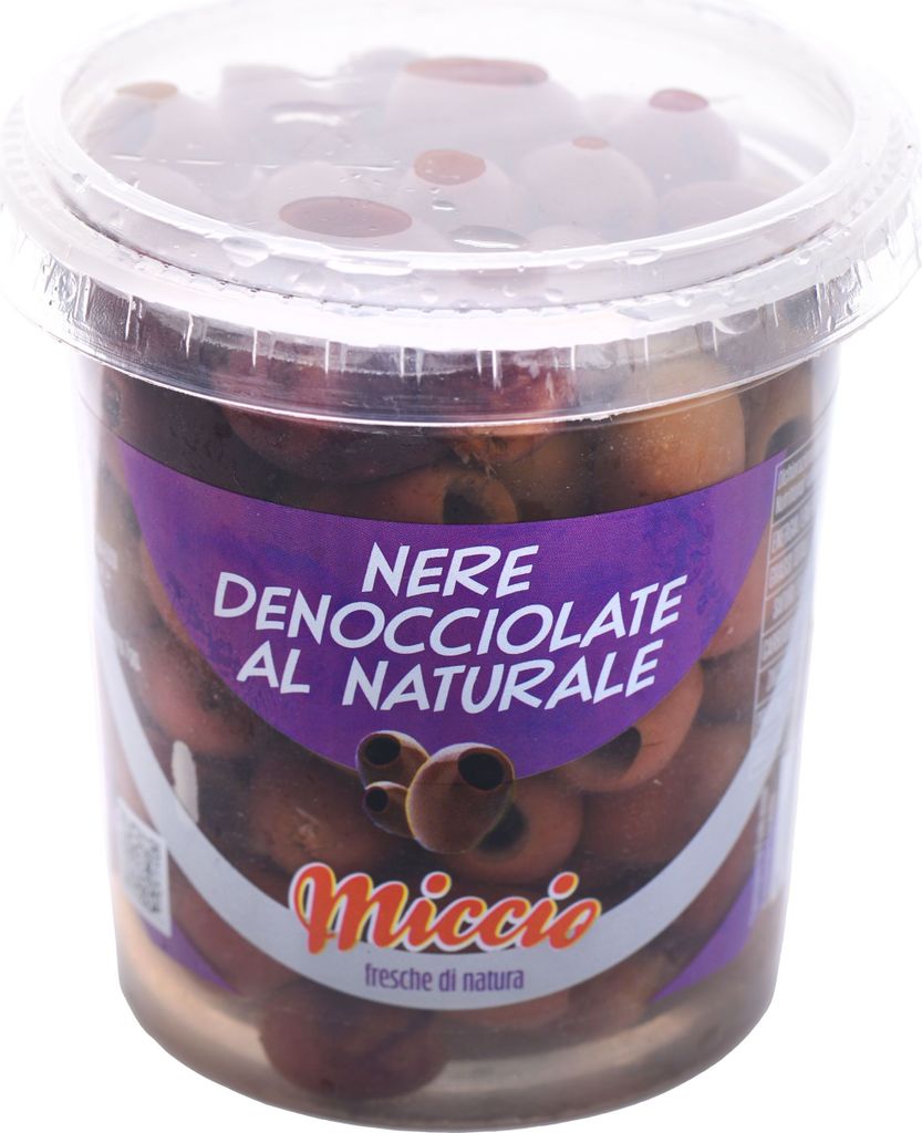 Olives noires sans noyau, 200 g, marque Miccio Image du produit 