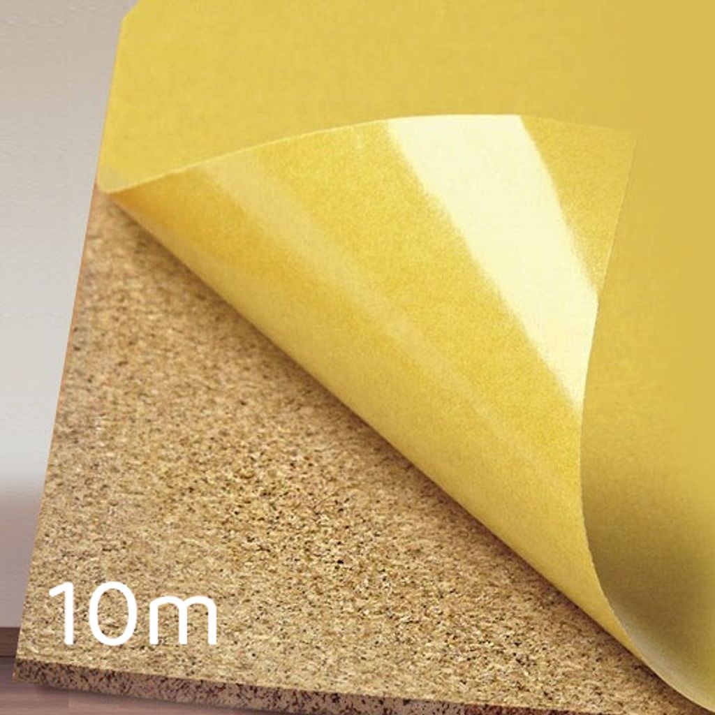 Korkmatte selbstklebend, 2mm x 1m x 10m, Schalldämmung, Produktbild 