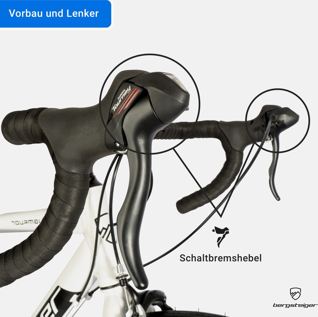 Bergsteiger Tourmalet 28 Zoll Rennrad, Aluminium Gravelbike Produktbild 4