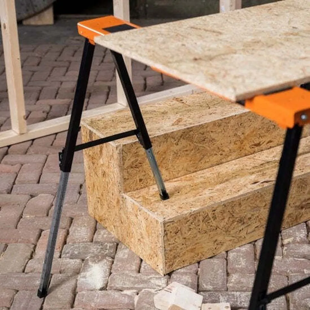 Support de sciage Batavia Telestop idéal pour établi de chantier mobile - 3