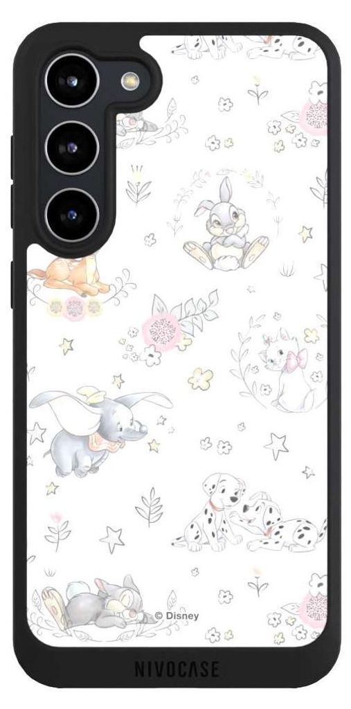 NIVOCASE Handyhülle für Samsung Galaxy S23+ Hülle NIVOpure Case Schwarz Bambi Disney Dumbo