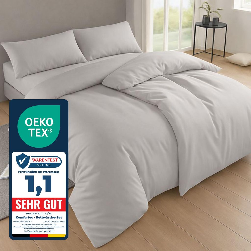 Komfortec Bettwäsche 155x220 4teilig Bettwäsche-Sets 2 Produktbild 