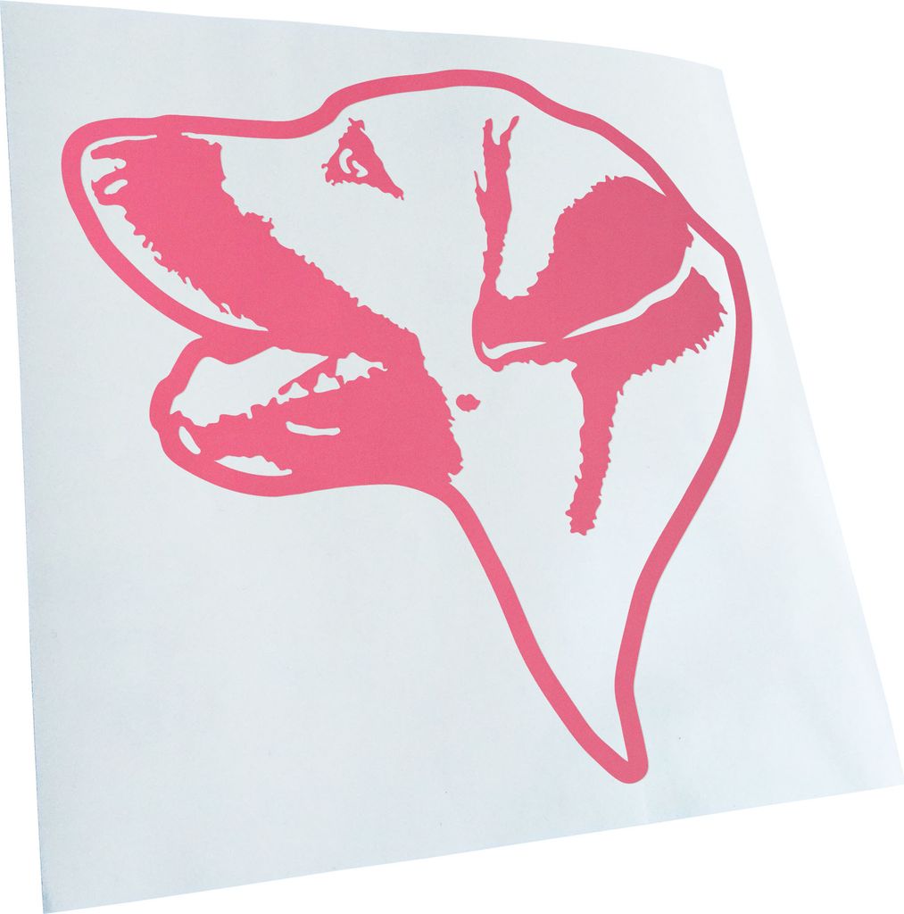 Kiwistar - Autoaufkleber - Chinook Hund - Hellrosa - 60x60cm - Aufkleber für Auto, Laptop, Fahrrad, LKW, Motorrad mehrfarbig JDM Decal Racing