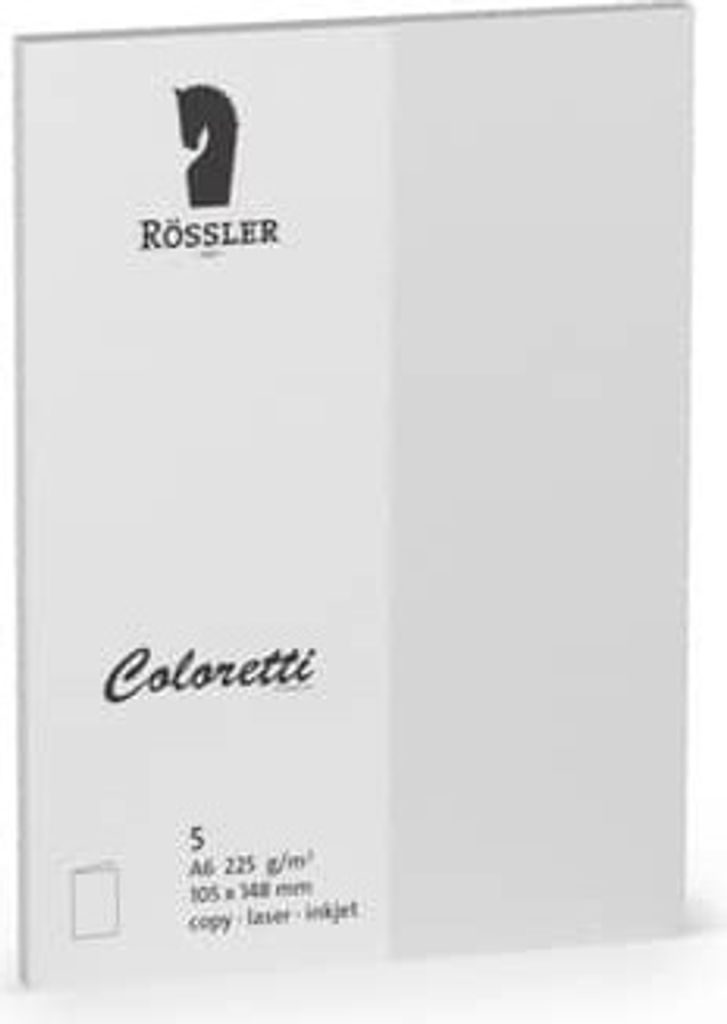 Double colouretti a6 Karte 5 Stk. hellgrau