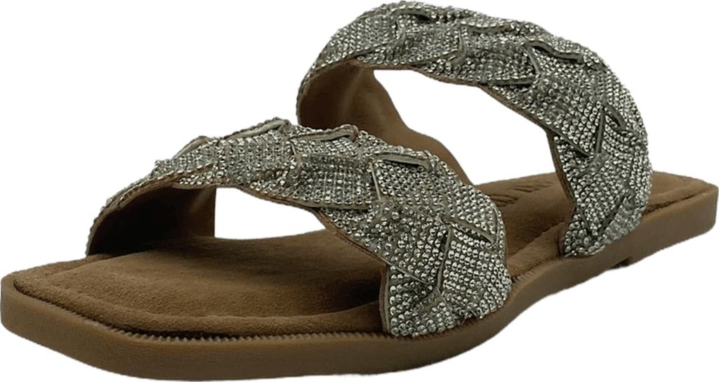 Lazamani Klassische Pantoletten Damen 31383338303032 Silber 37 EU
