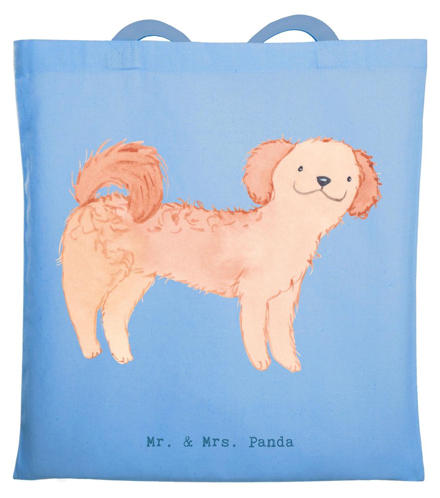 Mr. & Mrs. Panda festivaltasche Cavapoo Lebensretter - Sky Blue - Geschenk, Tote Bag, Shopping Tasche, Jutebeutel, Cavoodle, Baumwollbeutel, Laptop...