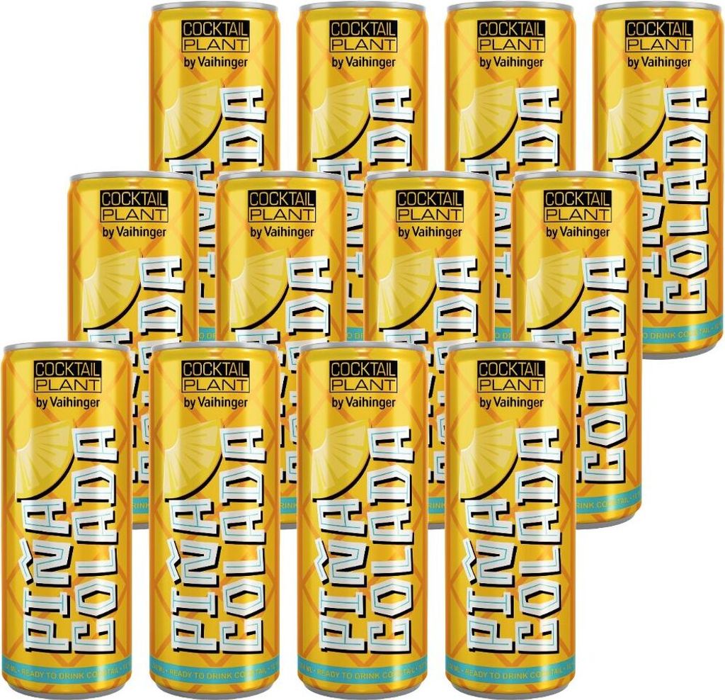 Cocktail Plant Piña Colada – 12er-Set Ready-to-Drink Produktbild 