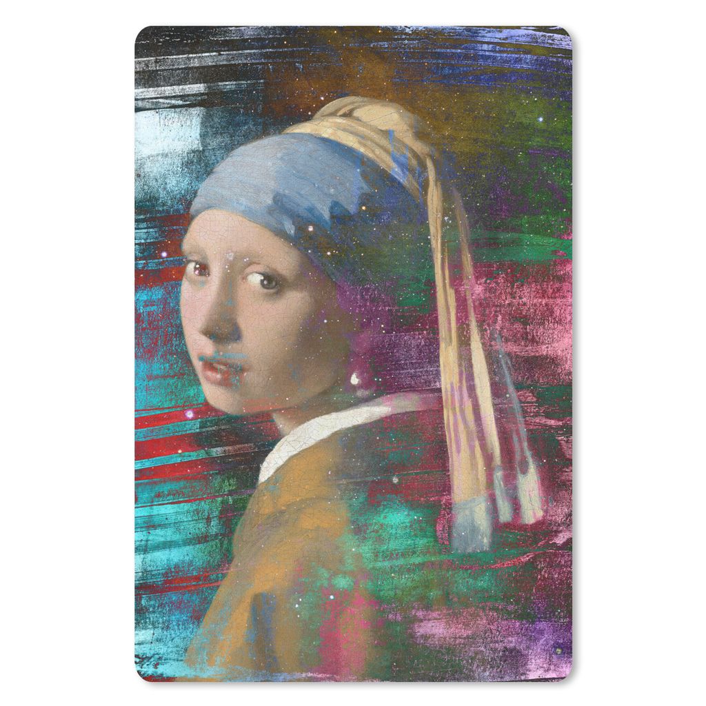 MuchoWow Mauspad Mousepad Das Mädchen mit dem Perlenohrring - Johannes Vermeer - Farben 18x27 cm - Mousepads - Maus Mat - Pad - Mausunterlage