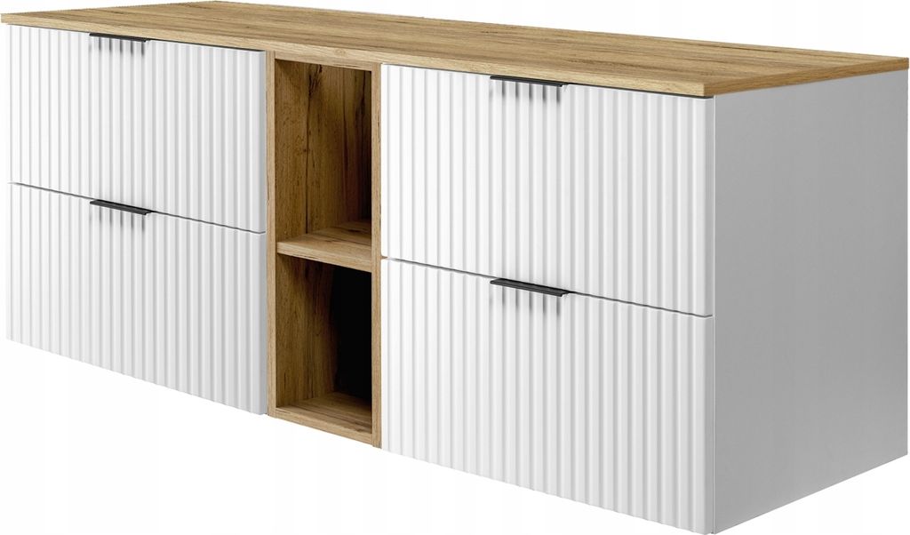 Rodan | Koupelnová Skříňka 140 cm - Bílý Mat - 140/57/46 cm Obrázek produktu 1