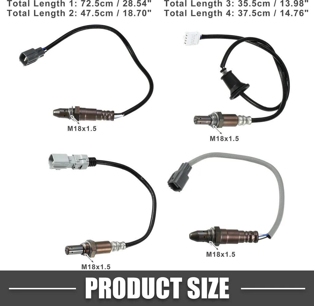Sonde Lambda Toyota Sienna 2012-2014 Amont et Aval - Kit de 4 Pièces O2 - 4