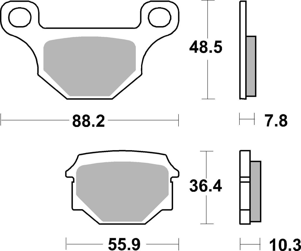 Bremsbeläge Kh93 Street Ceramic Farbe Schwarz Produktbild 