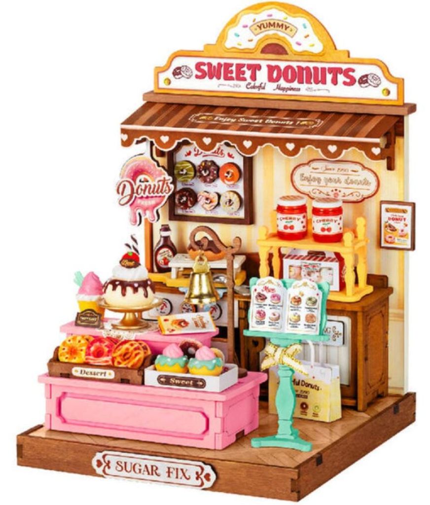 3D puzzle, Minicasuta Sweetie’s Donut Shop, RoLife, 141 Obrázok produktu 
