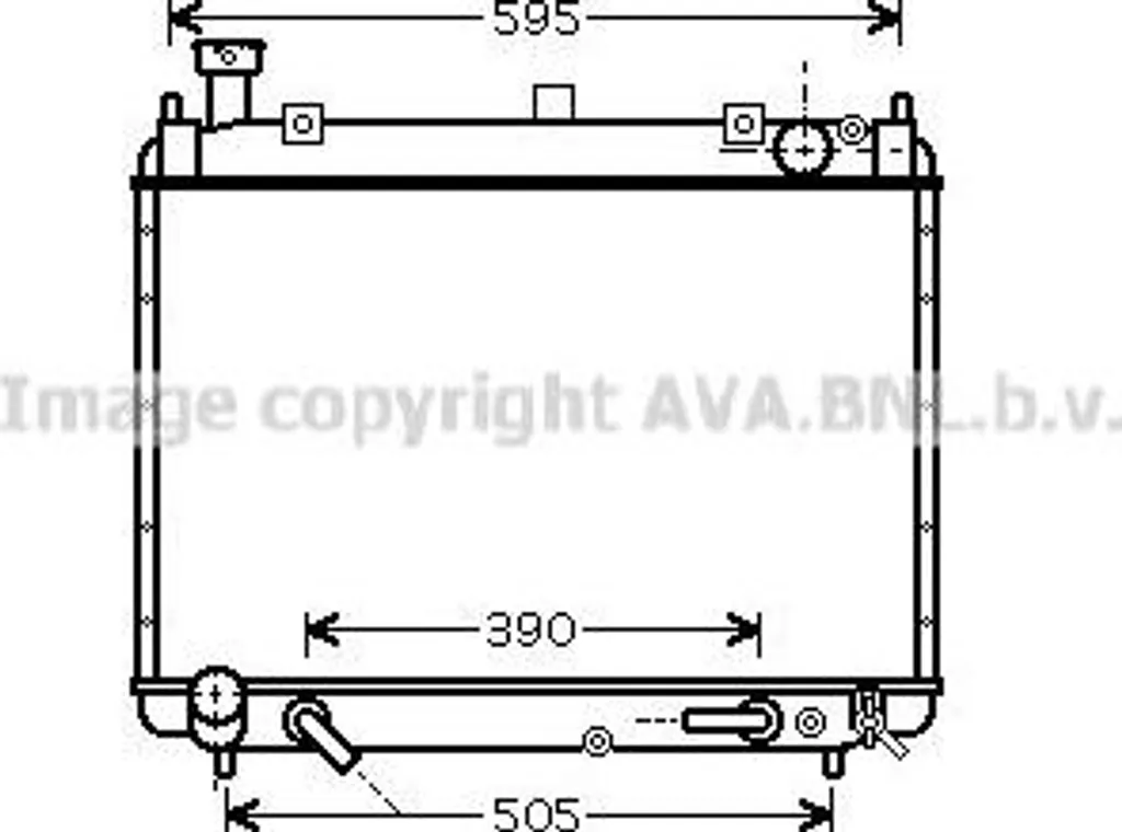 Radiateur de Refroidissement Moteur pour Hiace - Qualité OE 1640067090