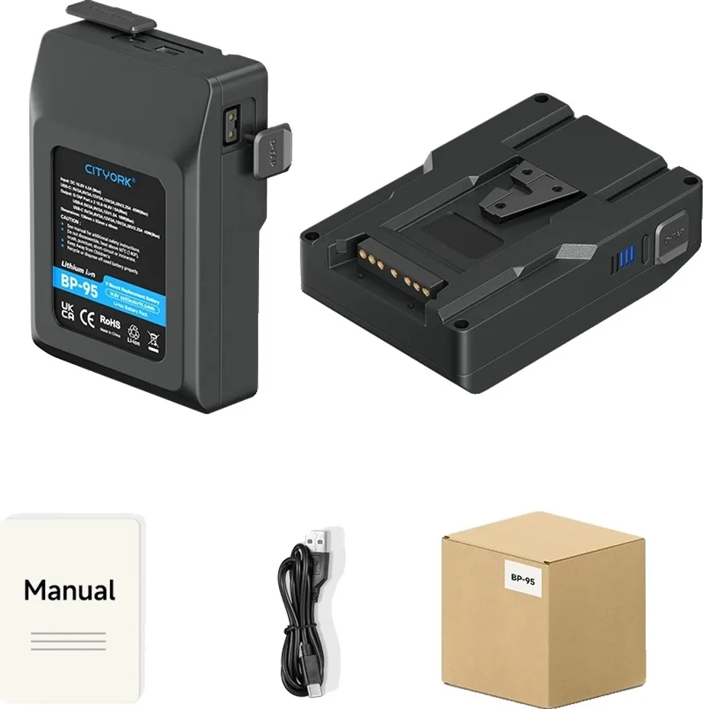 Batterie V Mount pour tournage vidéo extérieur autonomie longue