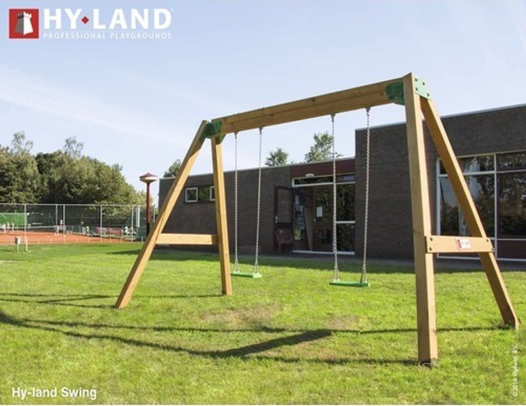 Doppelschaukel Hyland Swing Holz natur