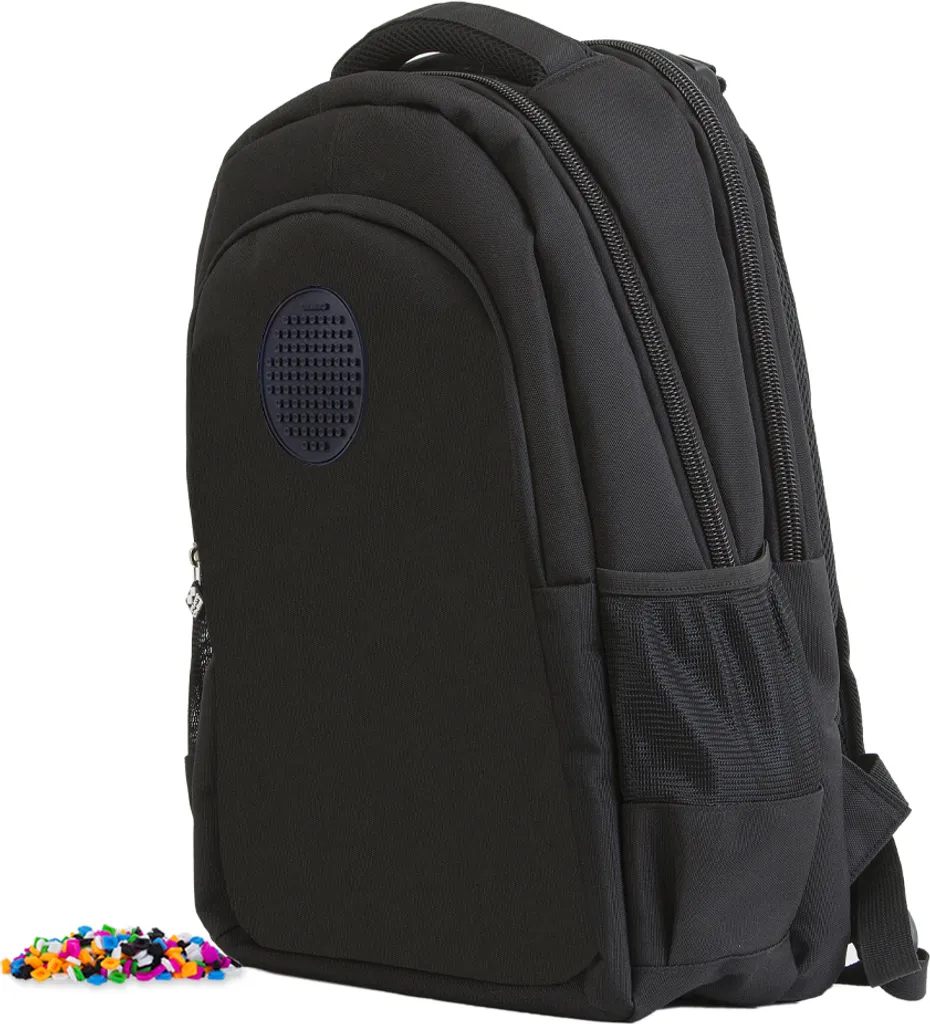 Zaino Scuola PIXIE CREW Nero con Pannello in Silicone - Offerta Online