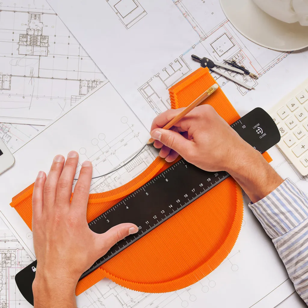 Copieur de profil professionnel à verrouillage pour découpes d'angles - 10