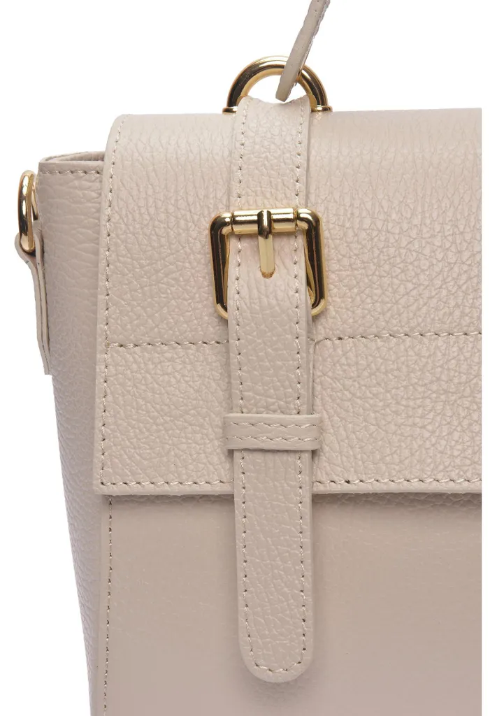 Sac cabas de bureau beige Anna Luchini pour ordinateur et documents