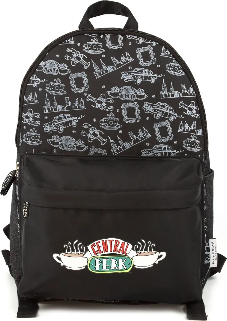 Sac à dos Friends Central Perk Noir NS5821 - Robuste et Anti-Taches