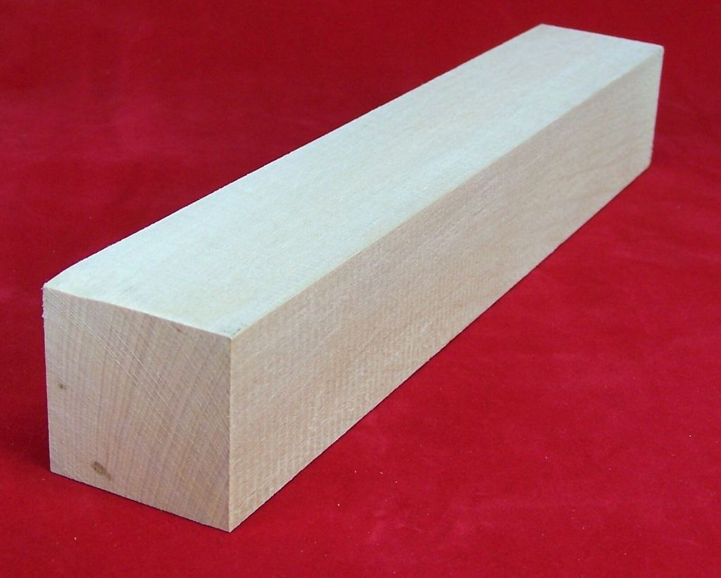 Kantel Lindenholz unbehandelt zum Schnitzen oder drechseln 4,5x4,5x30 cm