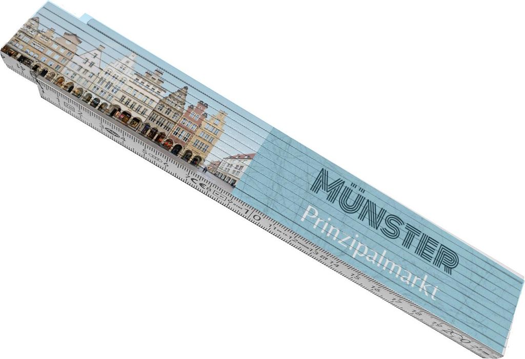 streetline Münster Prinzipalmarkt Meterstab aus Holz