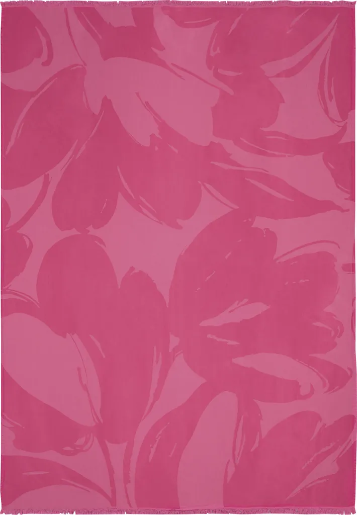 Plaid chaud Biederlack Florascence 130x170 sans bordure contre le froid hivernal