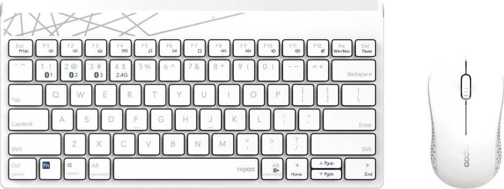 Rapoo 8000M kabelloses Tastatur-Maus Set Produktbild 