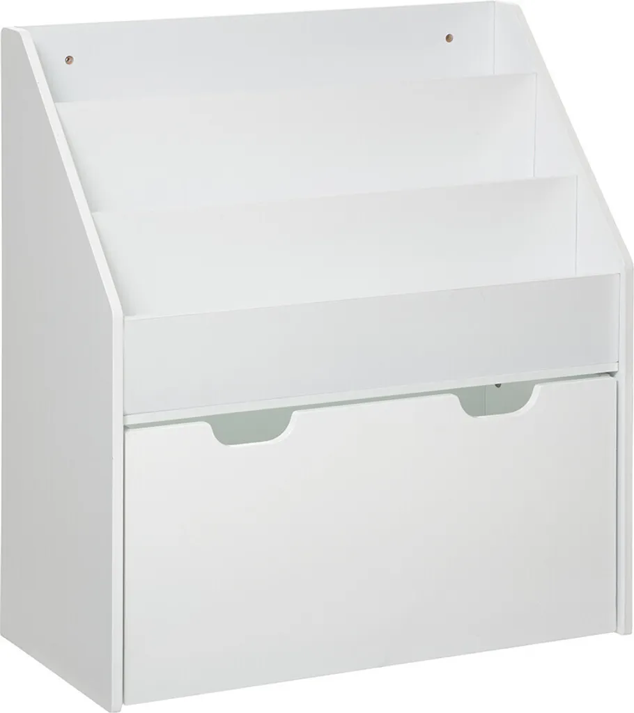 Étagère de rangement blanche avec tiroir en bois pour salon et bureau