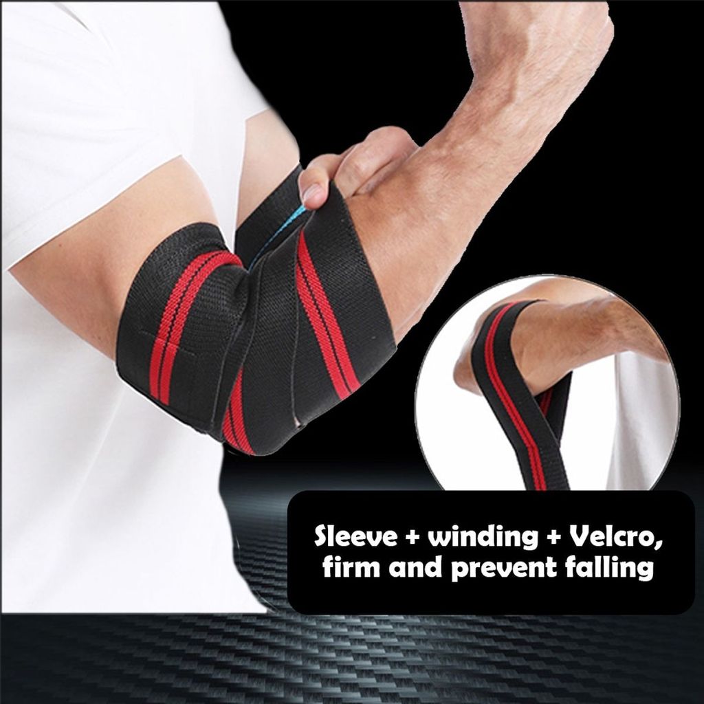 Ellenbogen Bandage 120 cm, Farbe:Rot Produktbild 4