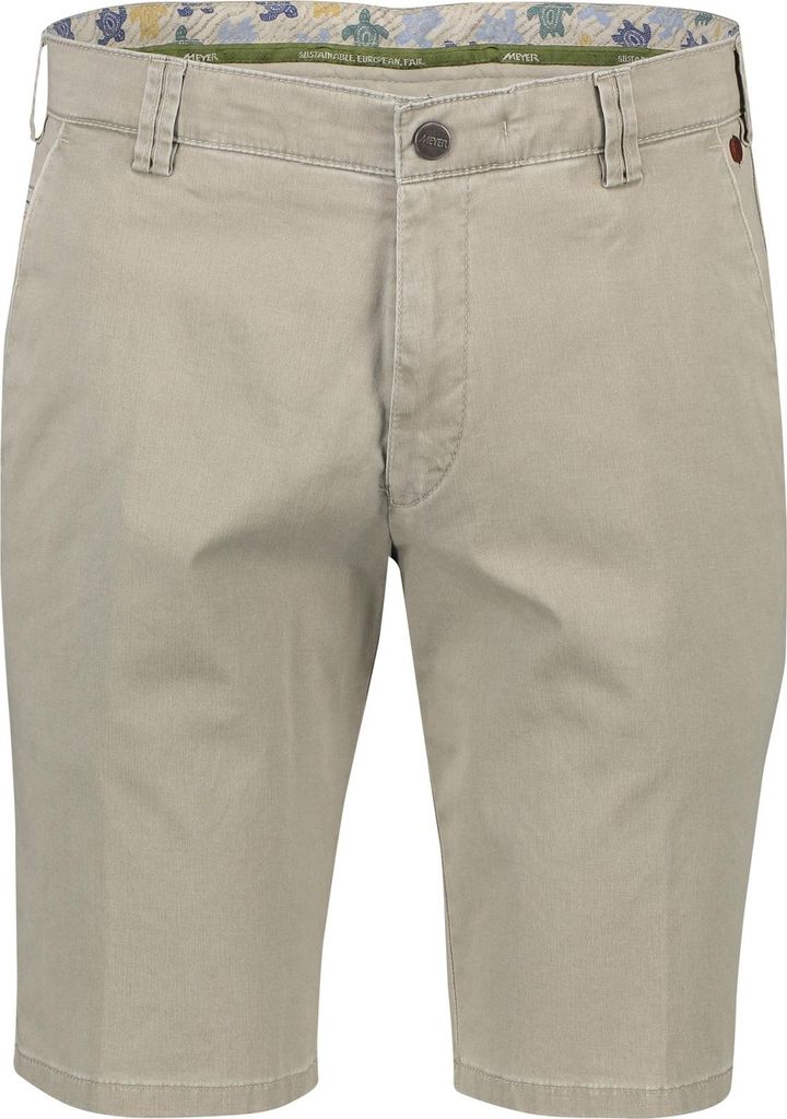 Meyer Bermuda B-Palma einfarbig beige Baumwolle