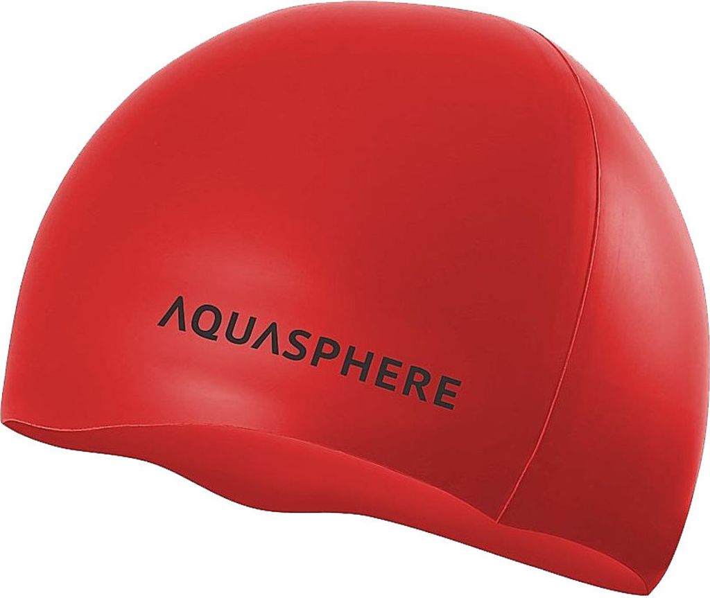 Aquasphere - Bademütze für Herren/Damen Unisex CS1425 (Einheitsgröße) (Rot/Schwarz)
